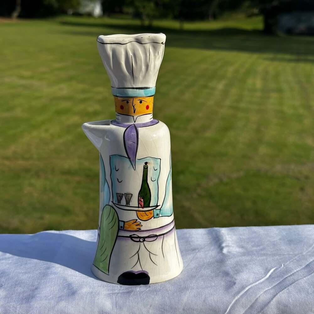 Dennis East Chef w/ Chicken Salt & Pepper Shaker Set NEW 2004 Item No 53056